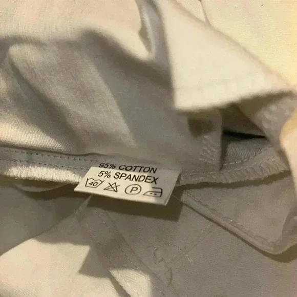 Flare leg white pants woman’s y2k waist 13.5, rise 9, inseam 29 - Picture 6 of 6